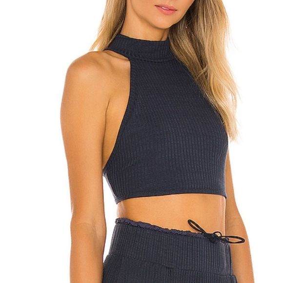 NWT Free People Can't Handle This Crop - Dark Navy - Picture 7 of 10